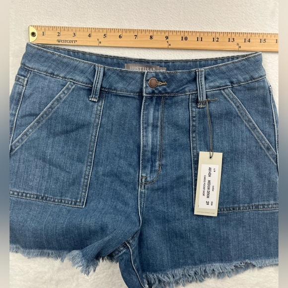 NWT Just USA‎ Denim Frayed Cuffs Jean Shorts Womens 29,8 - Picture 5 of 11